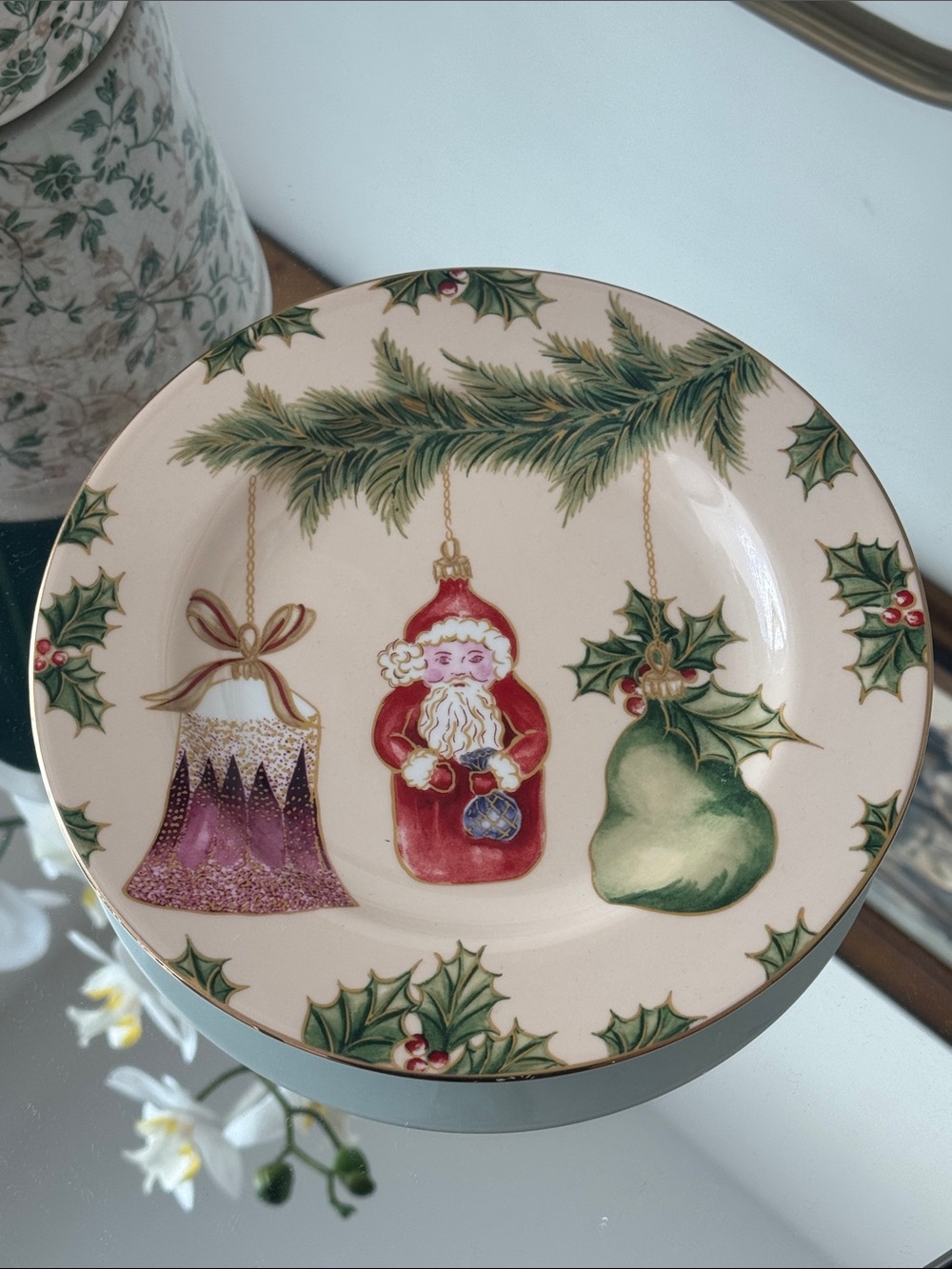 American Atelier Otnaments Christmas Plate